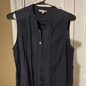 Dark Blue Nanette sleeveless blouse